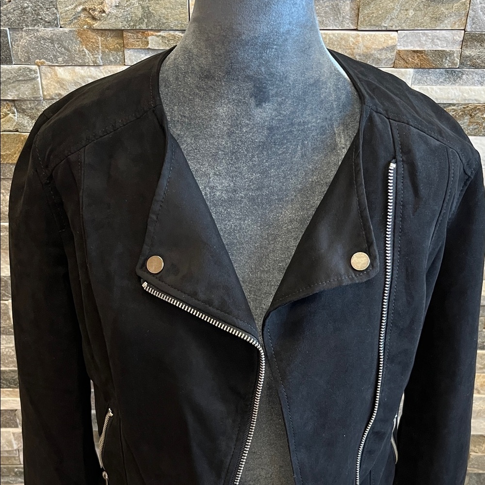 Divided Black Biker Jacket - image 2